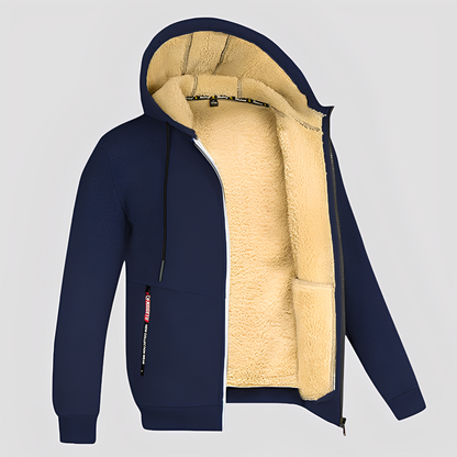 Waldo - Prosty, z podszewką z polaru hoodie dla mężczyzn