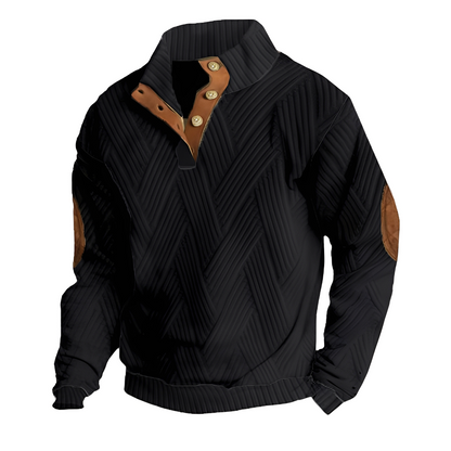 Austin - Retro-sweter z eleganckim nadrukiem dla mężczyzn
