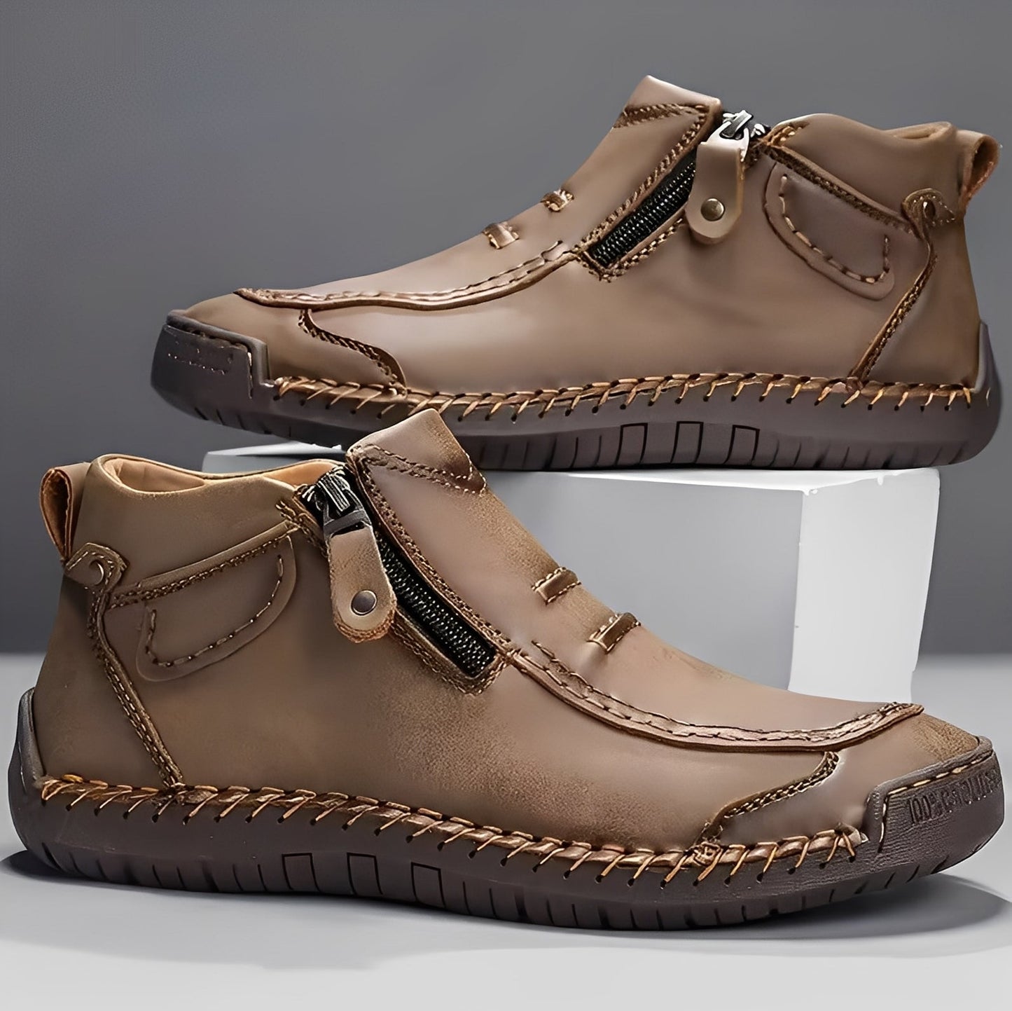 Ferdie - Nowoczesne buty komfortowe z zamkiem dla mężczyzn
