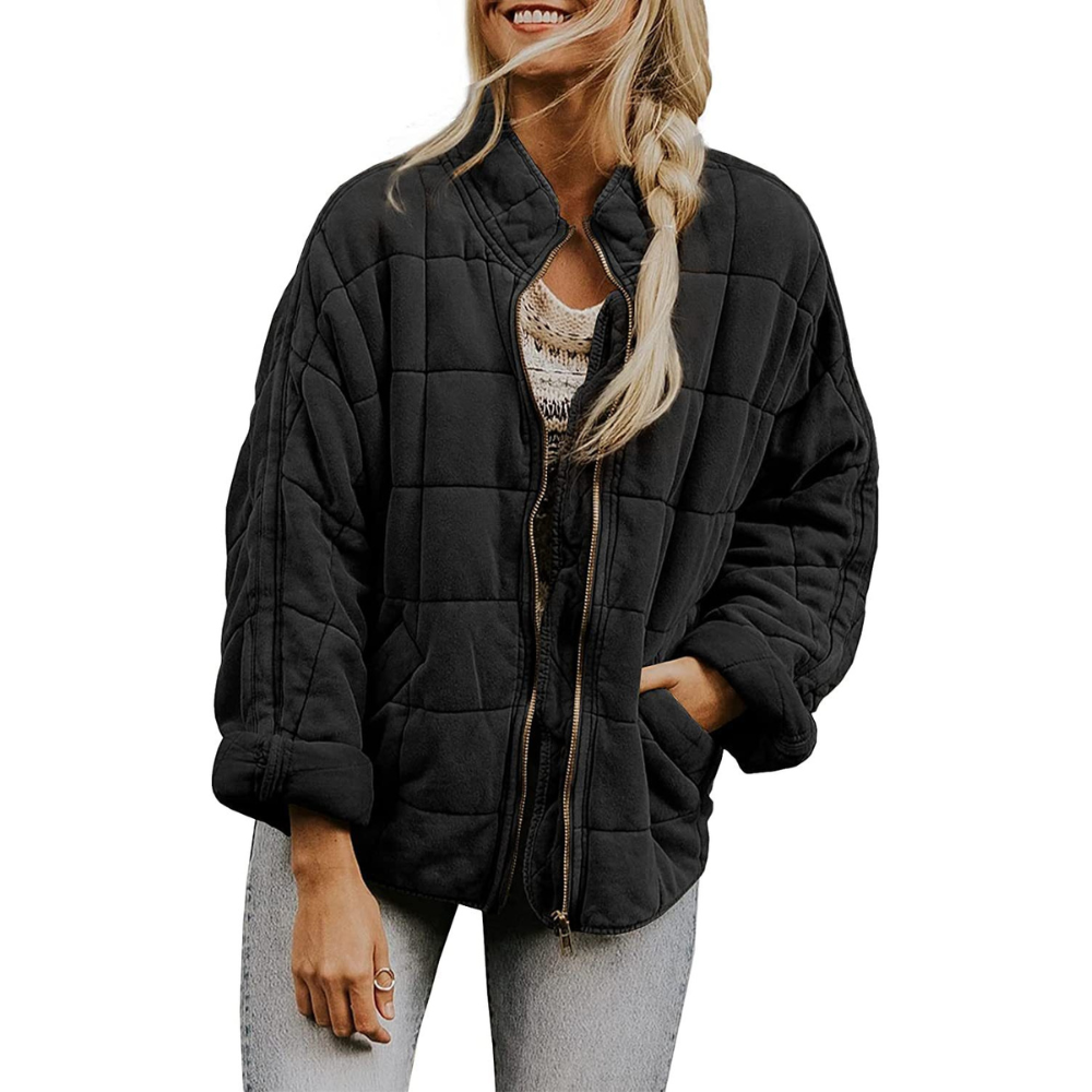 Jordana - Oversized-kurtka puchowa z kieszeniami dla kobiet