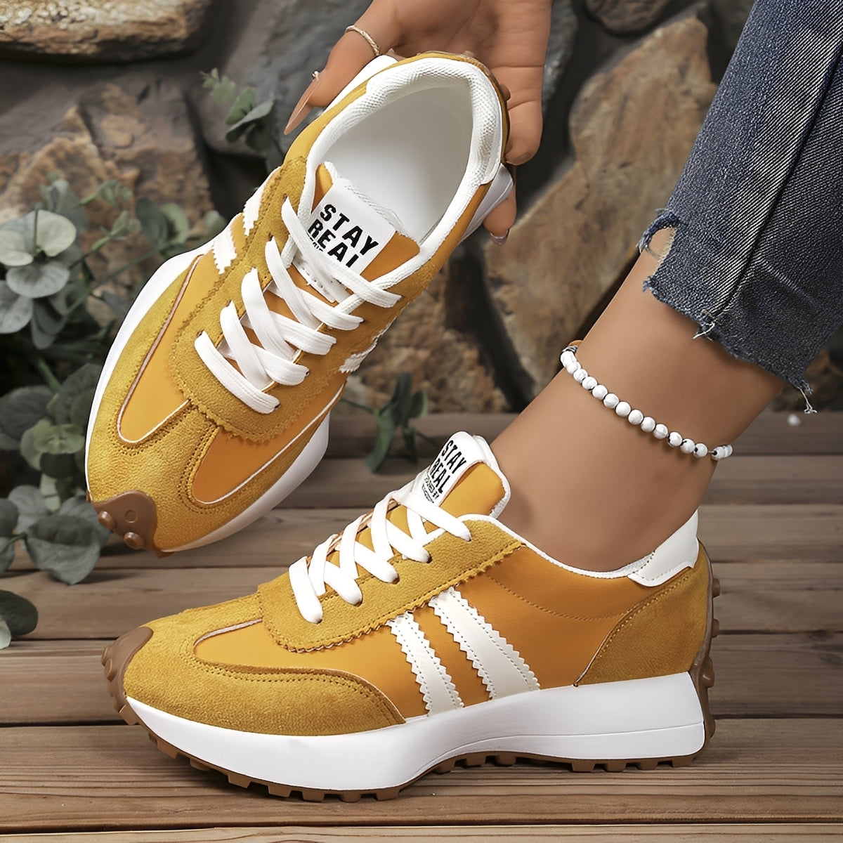 Lauren - Buty rekreacyjne z grubą podeszwą dla kobiet