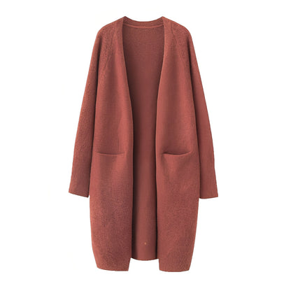 Claudie - Damski, klasyczny, długi kardigan