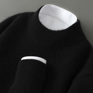 Wayne - Retro-sweter z grubego kaszmiru dla mężczyzn