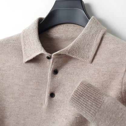 Soren - Nowoczesny polo sweter dla mężczyzn