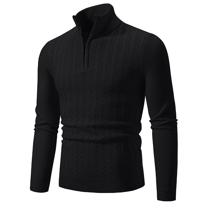 Derryl - Stylowy sweter z wzorem warkoczowym dla mężczyzn