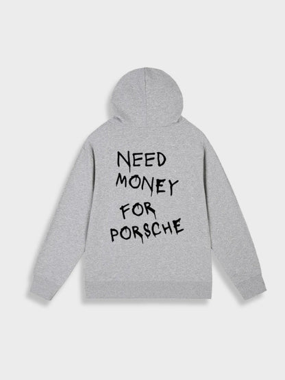 Bluza z kapturem unisex z grafiką Porsche Money