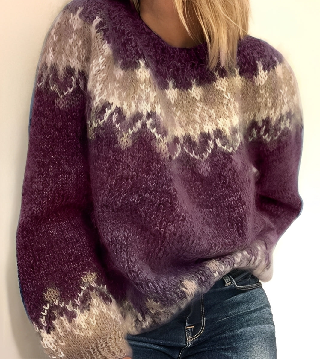 Jodie - Stylowy, luźno dziany sweter dla kobiet