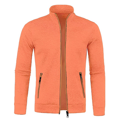 Clayton - Swobodny polarowy sweter z zamkiem dla mężczyzn