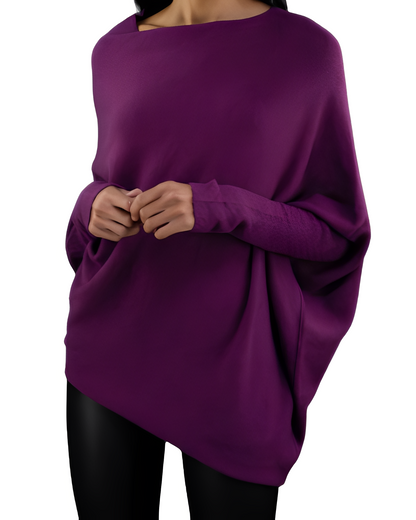 Gabrielle - Modny Off-Shoulder Sweter dla Kobiet