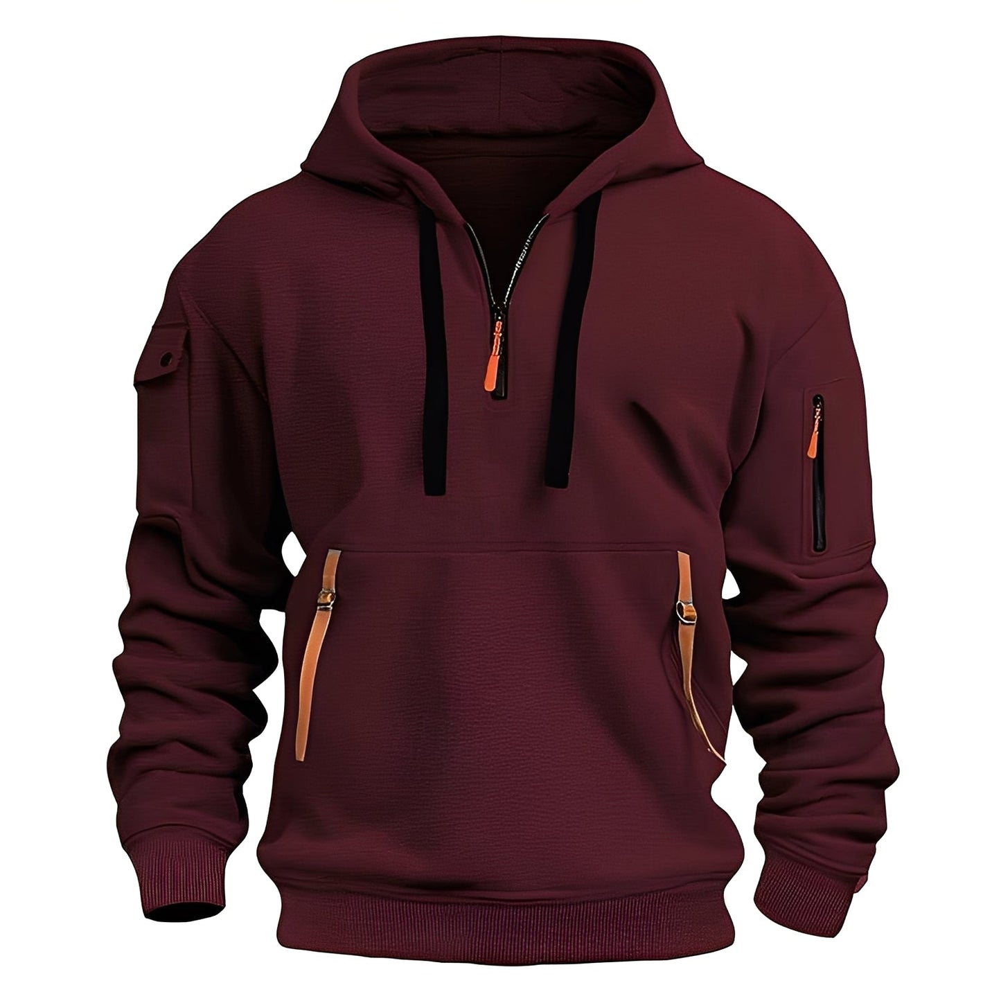 Norton - Stylowy hoodie z połowym zamkiem dla mężczyzn