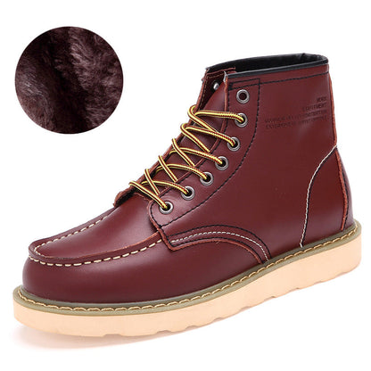 Ralf - Stylowe buty z sztucznym futrem dla mężczyzn