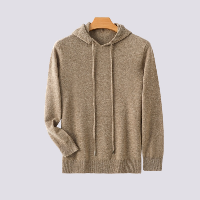 Adrian - Luźny, ciepły kaszmirowy hoodie dla mężczyzn
