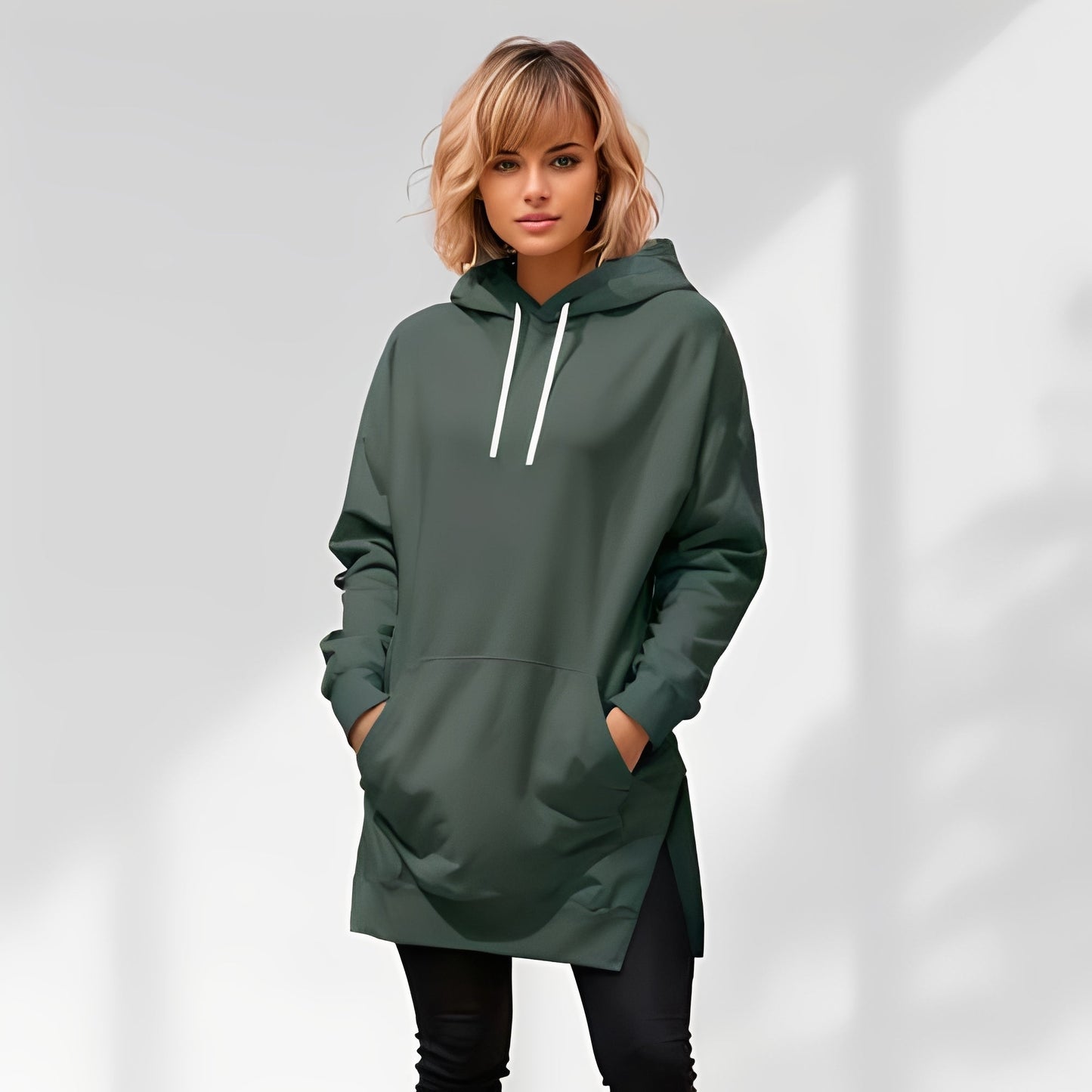 Amarante - Damska kurtka oversize z kapturem