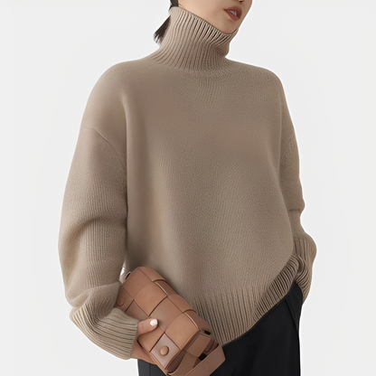 Amilia - Elegancki, luźno dopasowany golf dla kobiet