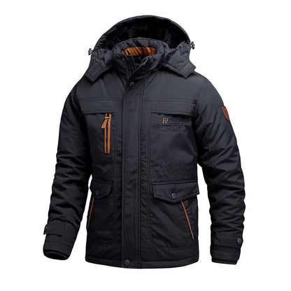 Gideon - Wielofunkcyjny wodoodporny płaszcz z kapturem dla mężczyzn