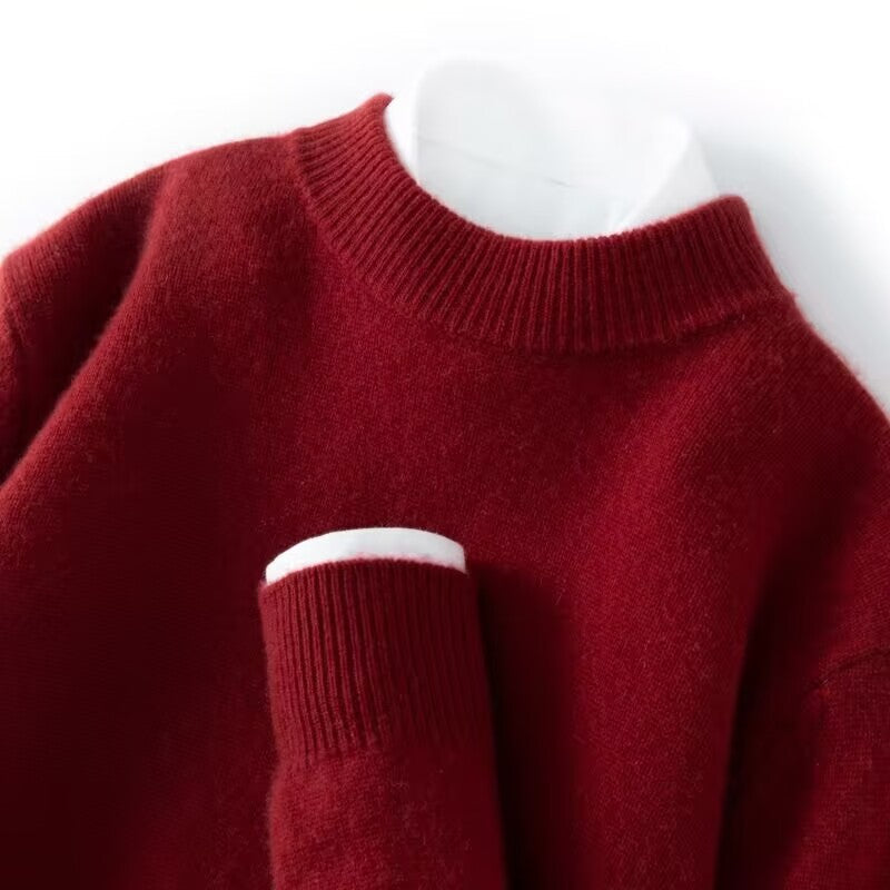Wayne - Retro-sweter z grubego kaszmiru dla mężczyzn
