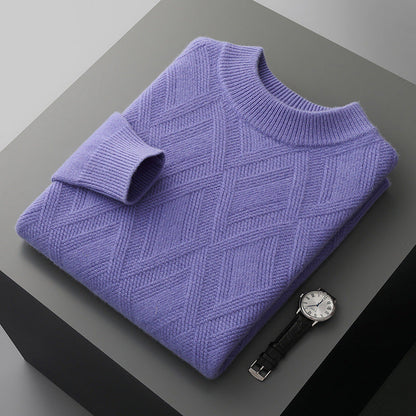Millard - Stylowy gruby sweter wełniany dla mężczyzn