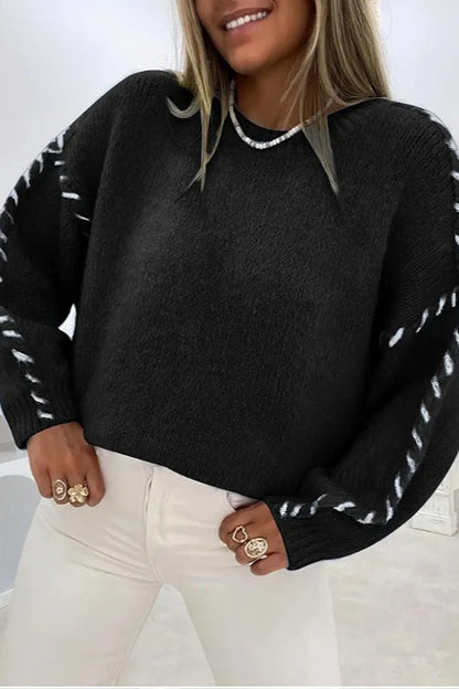 Damski sweter dzianinowy do eleganckich codziennych stylizacji