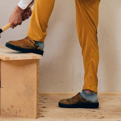 Berken – Męskie skórzane kapcie z ergonomiczną konstrukcją