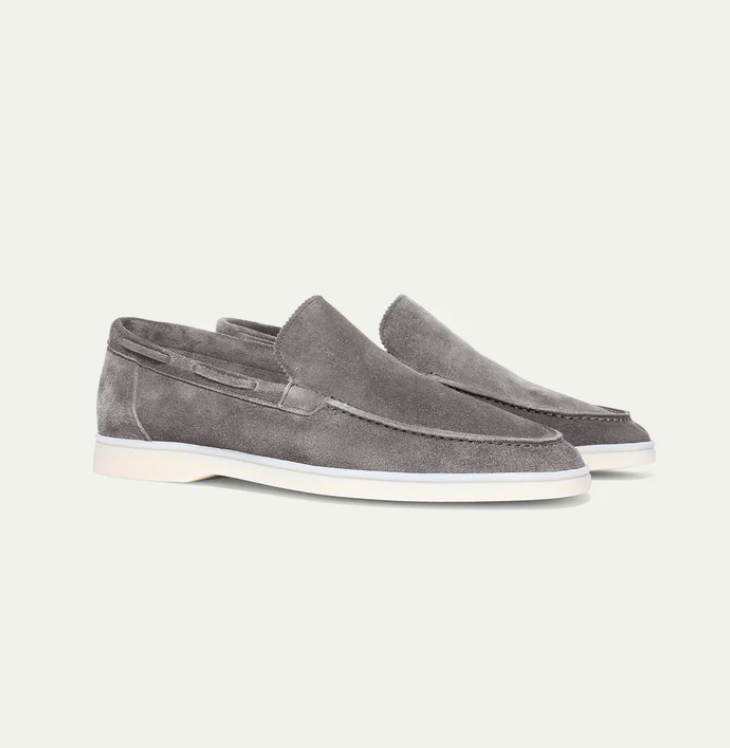 Lorenzo - Klasyczne zamszowe loafers dla mężczyzn