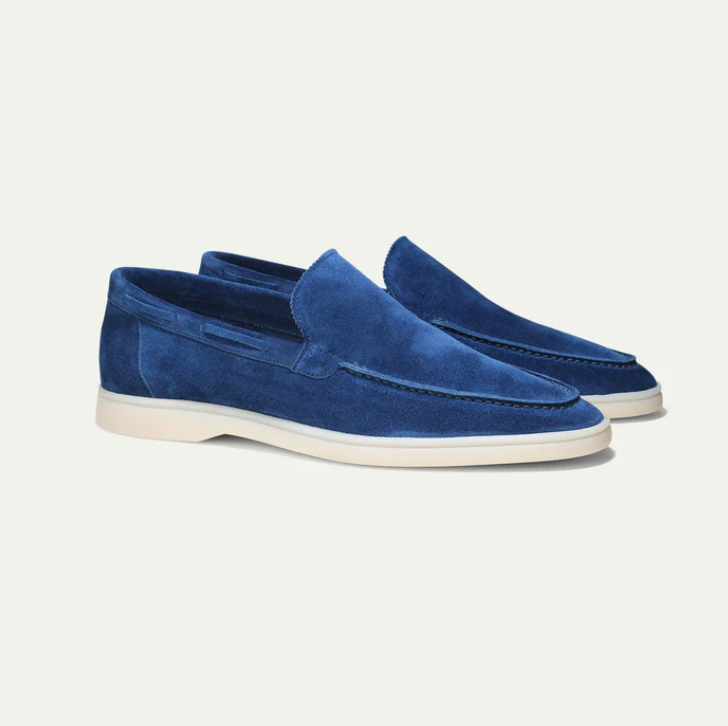 Lorenzo - Klasyczne zamszowe loafers dla mężczyzn