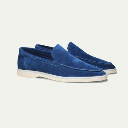 Lorenzo - Klasyczne męskie loafersy z zamszu