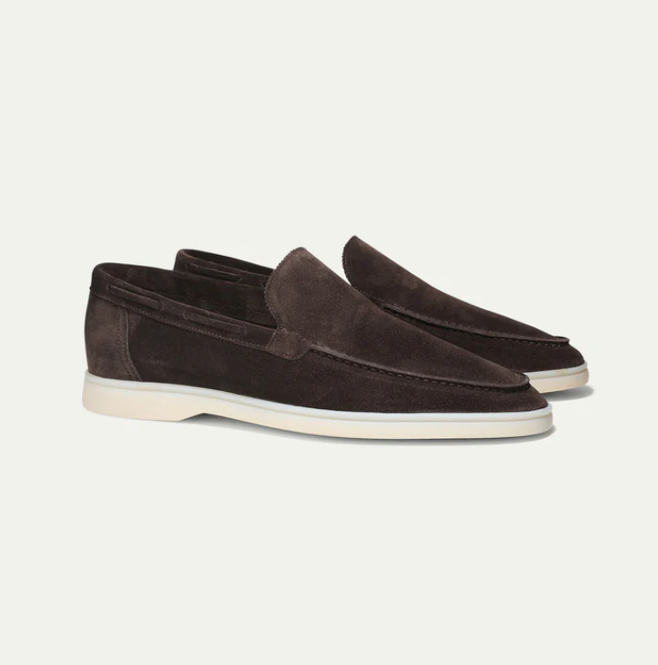Lorenzo - Klasyczne zamszowe loafers dla mężczyzn