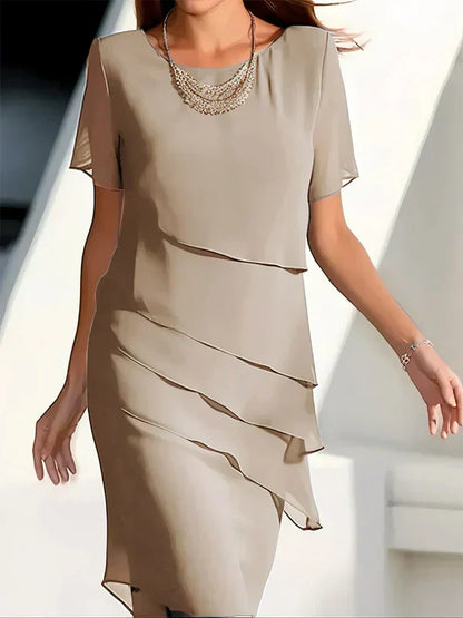 Georgina - Elegancka letnia sukienka z warstwami