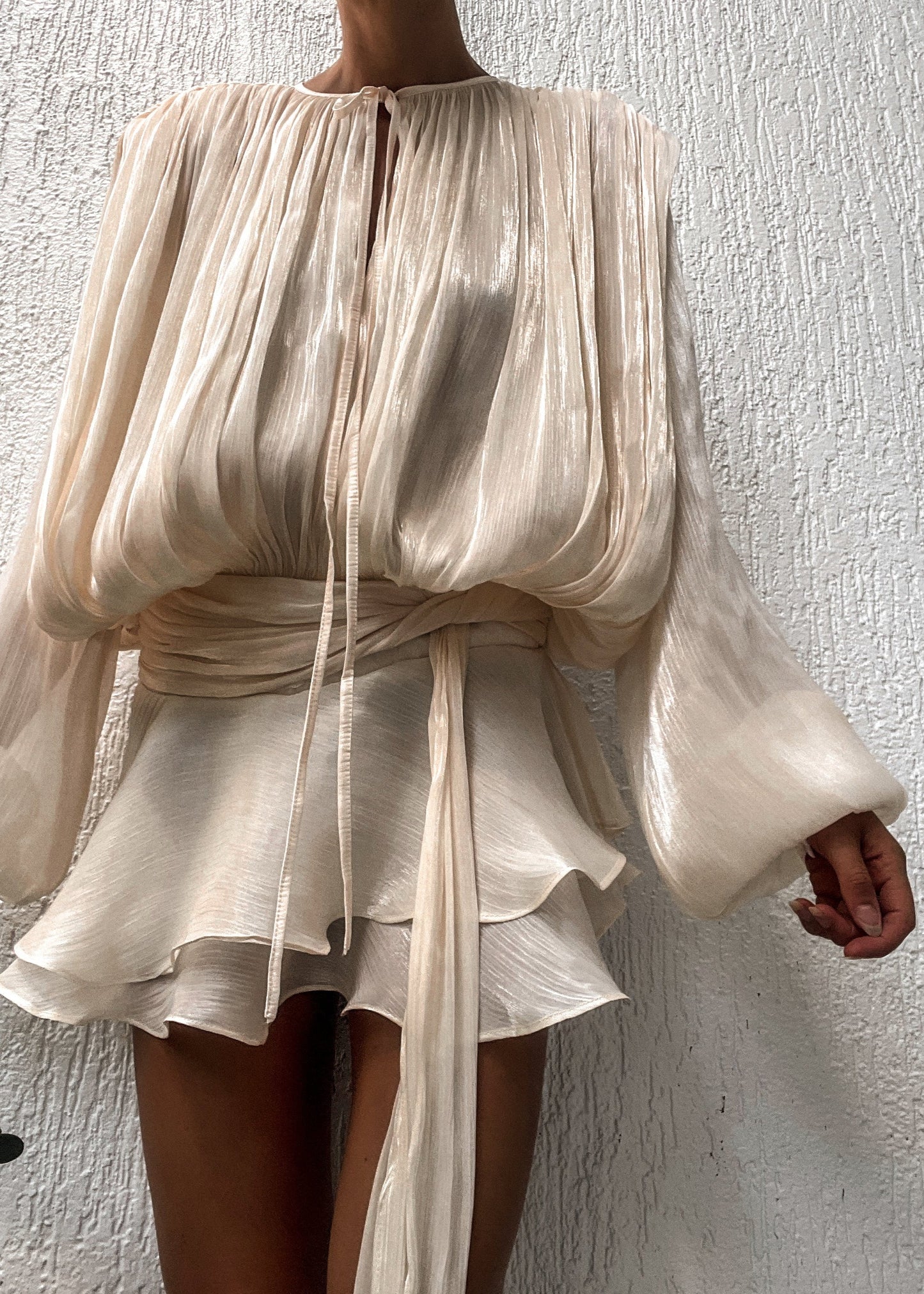 Sukienka Champagne Satin Estelle