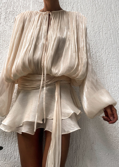 Sukienka Champagne Satin Estelle