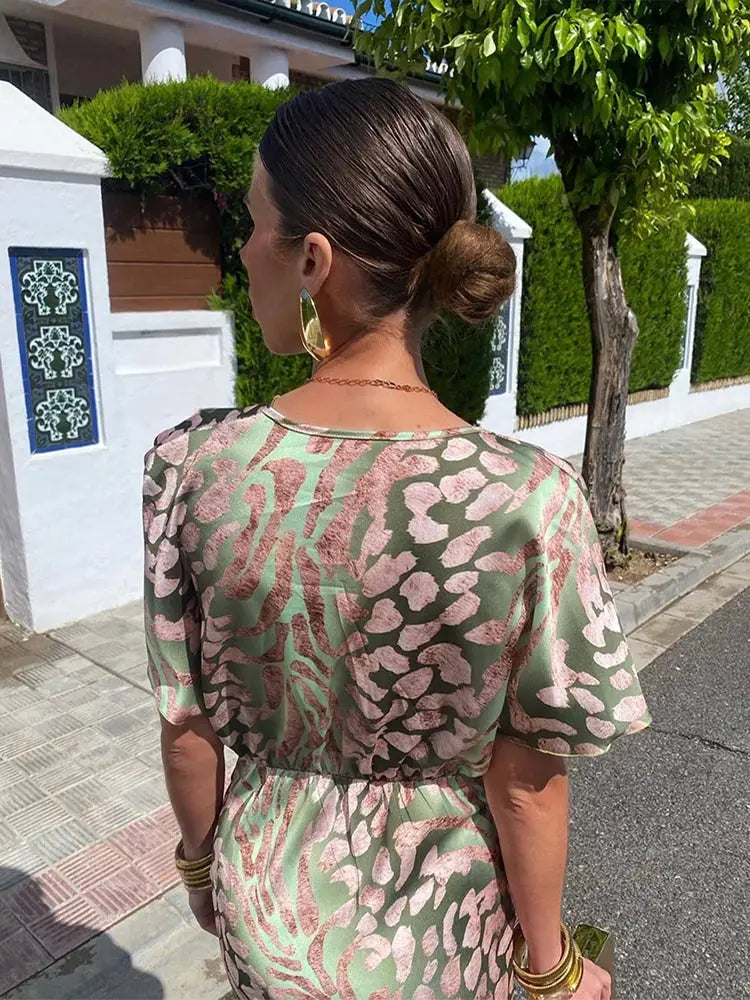 Cosima - Sukienka damska z dekoltem w serek