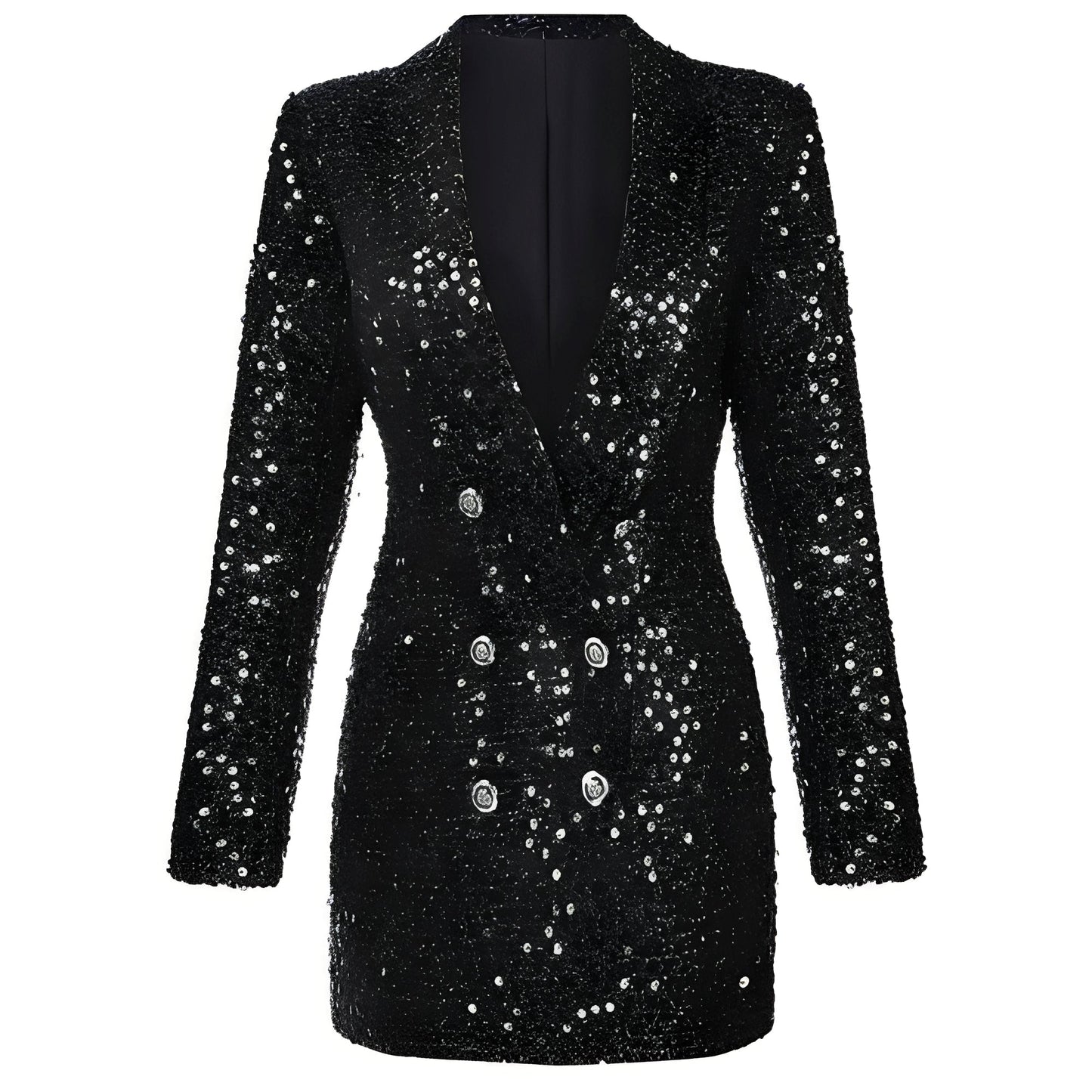 Célina - Sukienka blazer błyszcząca modna dla kobiet