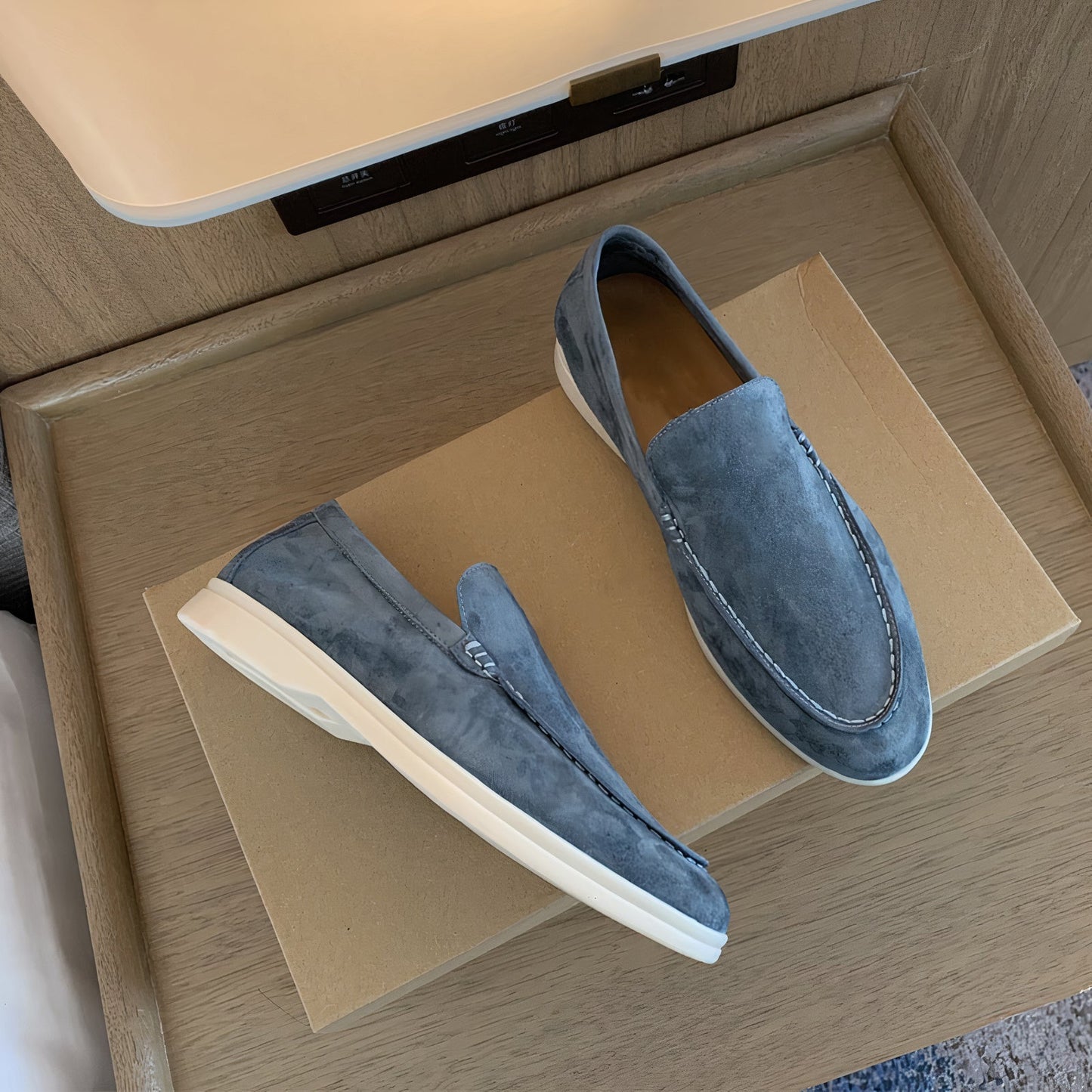 Hugo - Męskie skórzane loafers wyjątkowa jakość