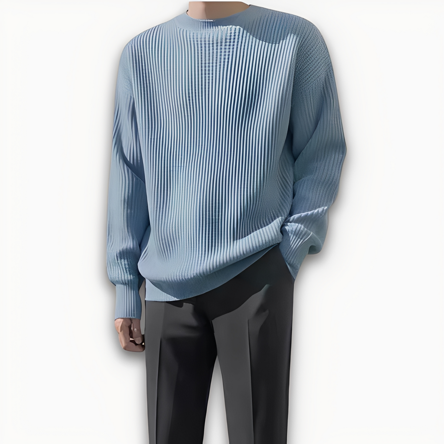 Abdias - Sweter oversize z dzianiny dla mężczyzn