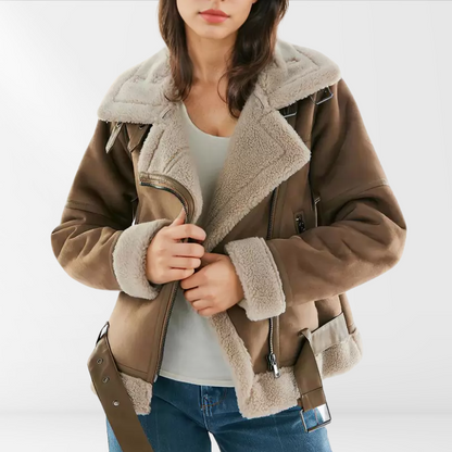 Madeleine – Damska bomberka Sherpa