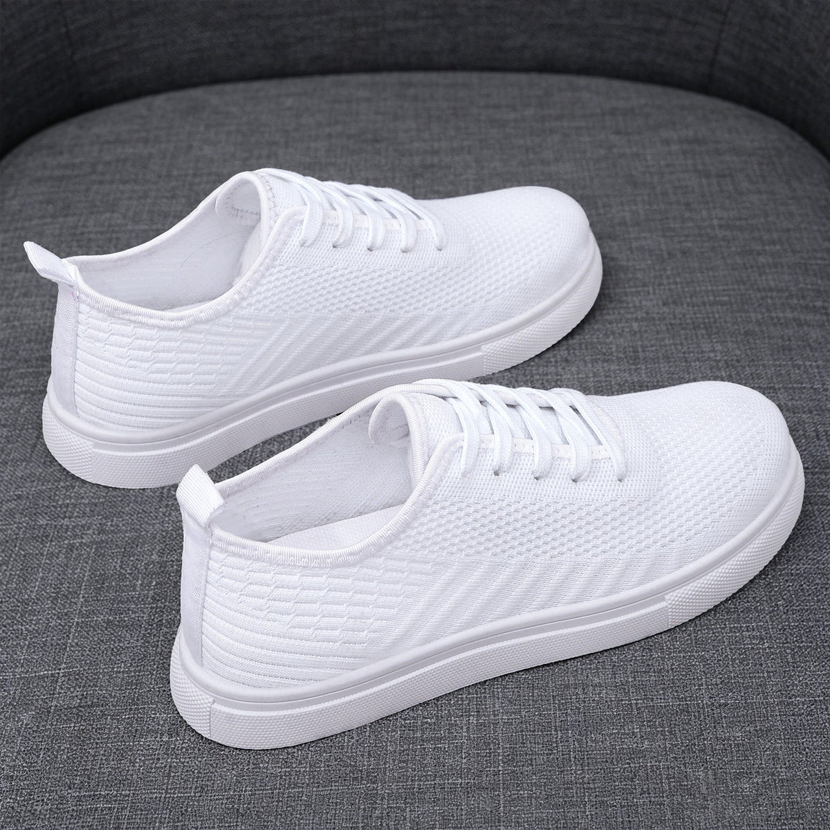 Damskie lekkie sneakersy dzianinowe wsuwane z elastyczną cholewką