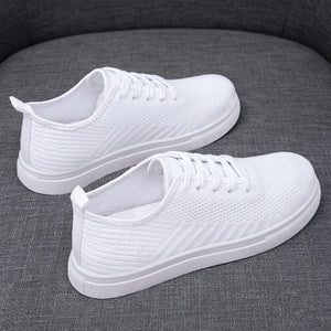 Damskie lekkie sneakersy dzianinowe wsuwane z elastyczną cholewką