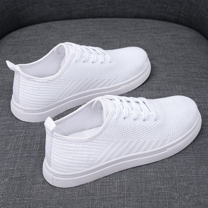 Damskie lekkie sneakersy dzianinowe wsuwane z elastyczną cholewką