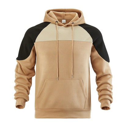 Męska Sportowa Bluza Z Kapturem Z Teksturowanymi Panelami