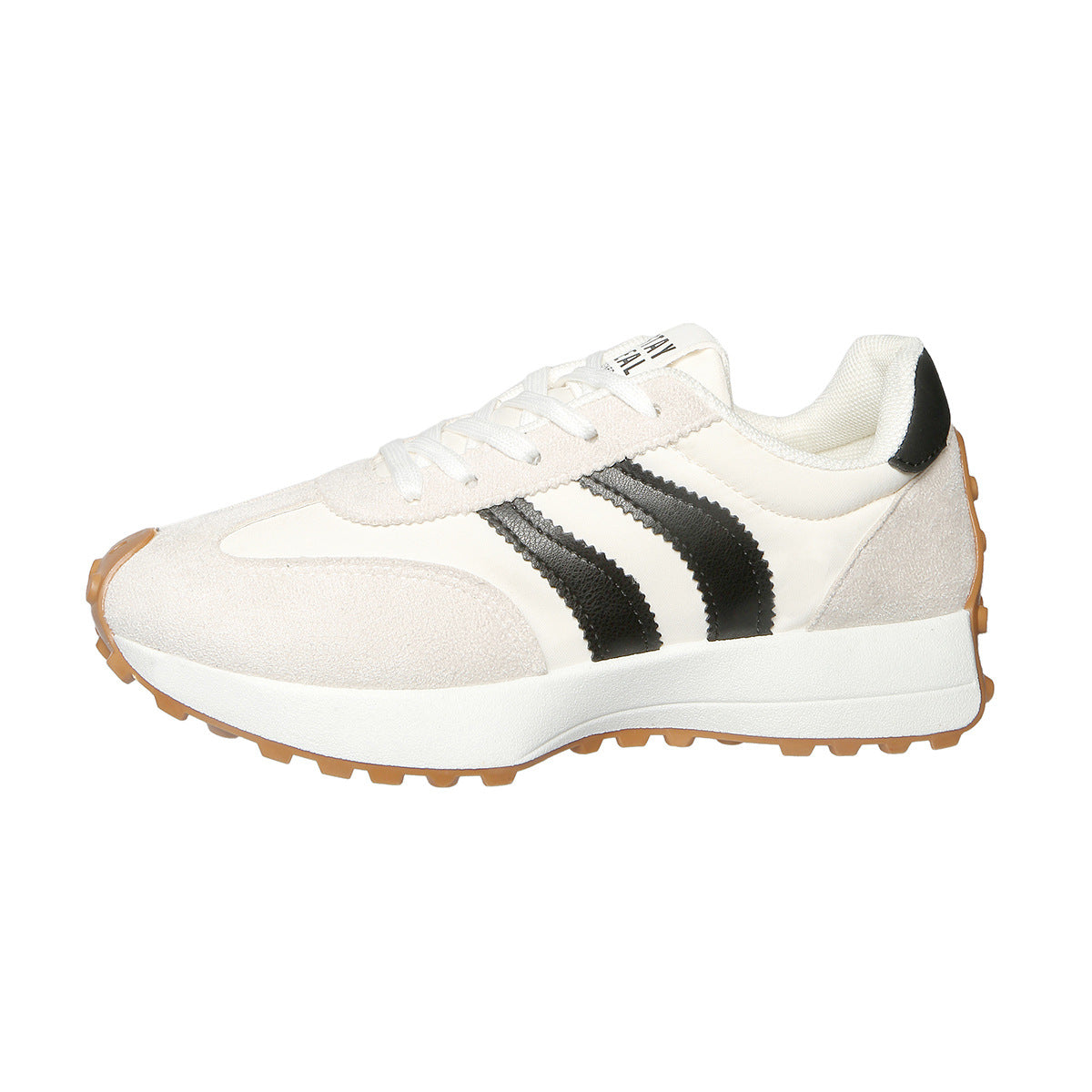 Damskie Sneakersy Retro Zamszowe Z Nylonu