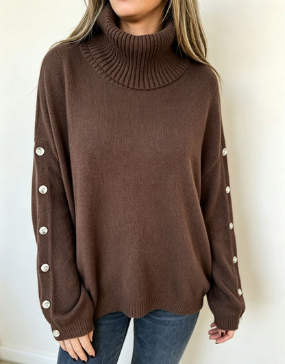 Oversize’owy fason swetra damskiego