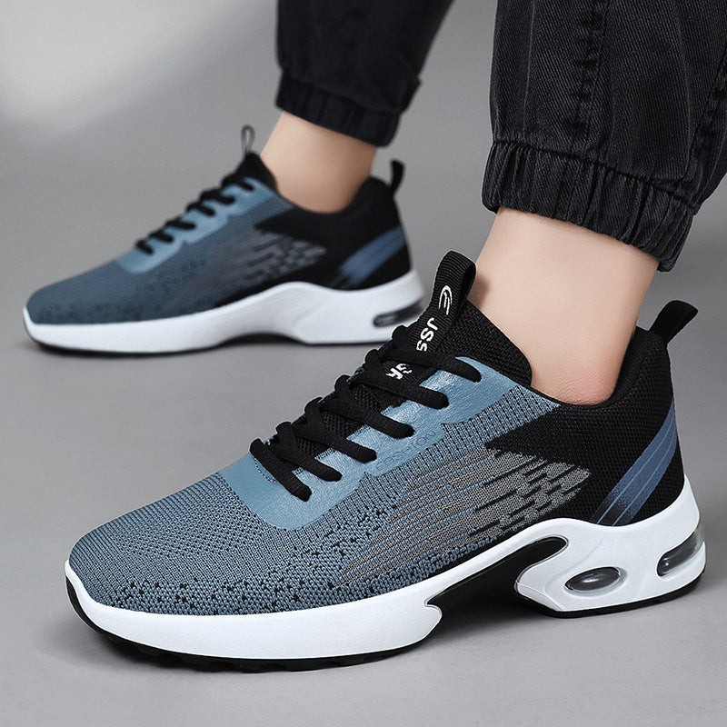 Męskie buty sportowe z przewiewną dzianinową cholewką