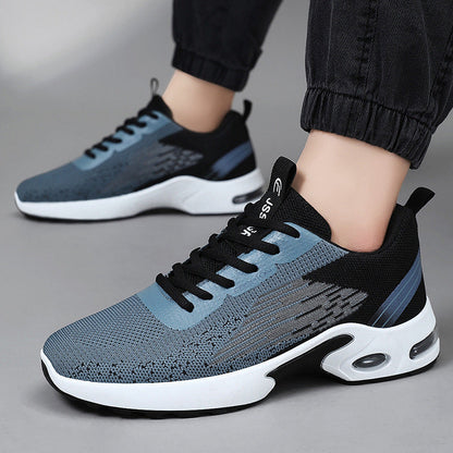 Męskie buty sportowe z przewiewną dzianinową cholewką