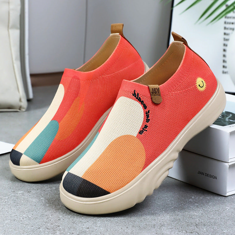 Wygodne damskie sneakersy z amortyzującą podeszwą EVA