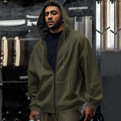 Męska Bluza Oversize Z Kapturem Na Zamek