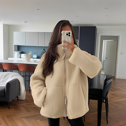 Andréa - Damska kurtka polarowa w stylu oversize