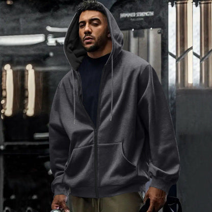 Męska Bluza Oversize Z Kapturem Na Zamek