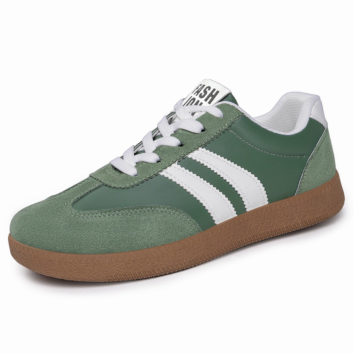 Boczny widok męskich sneakersów retro