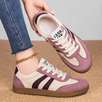 Retro sneakersy męskie z tekstylnymi detalami