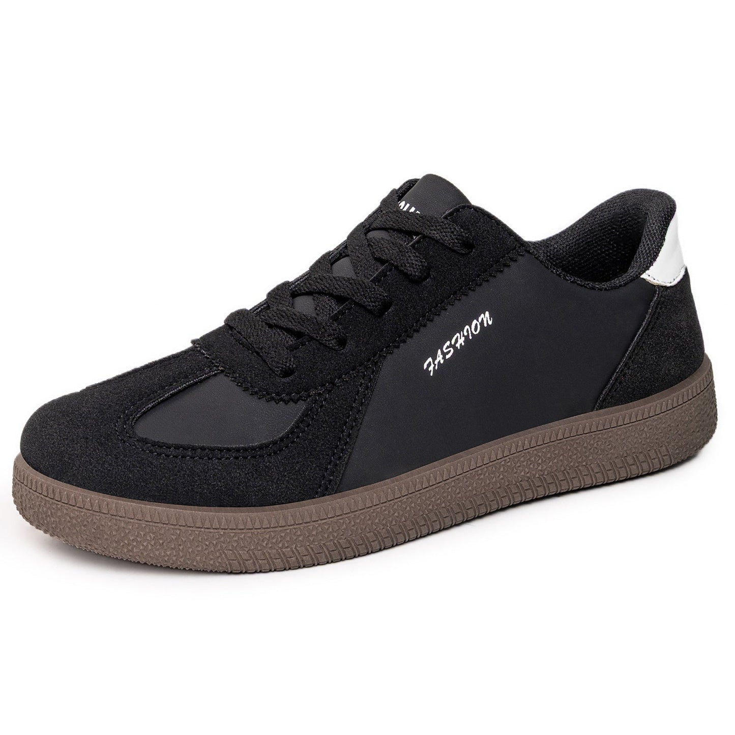 Damskie Sneakersy Retro Z Nakładkami Z Zamszu